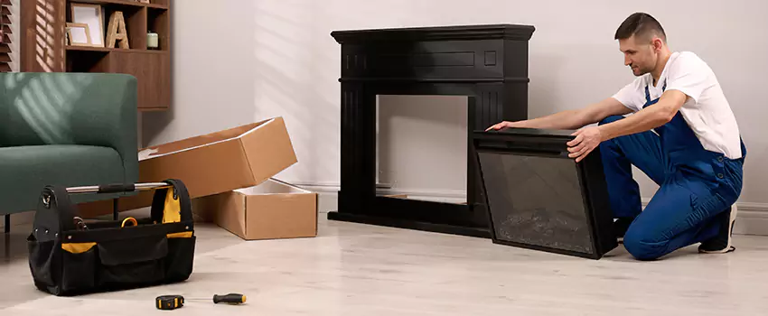 Old Rusted Metal Fireplace Repair And Replacement in Muncie, IN